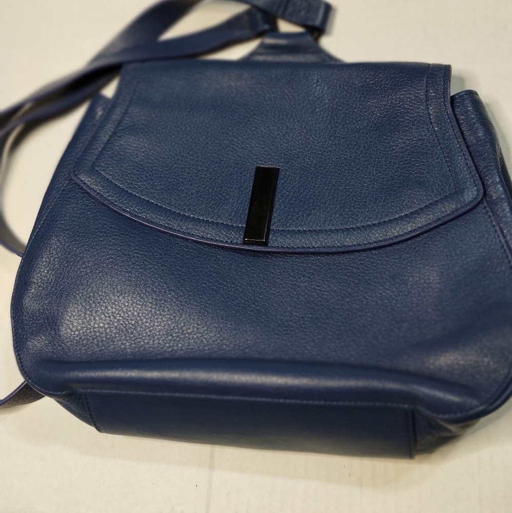 Halston heritage leather handbag backpack royal blue